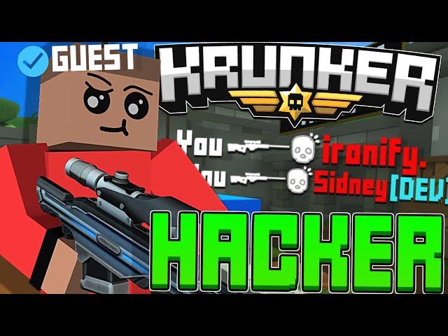 they thought I was HACKING as a GUEST in Krunker.io