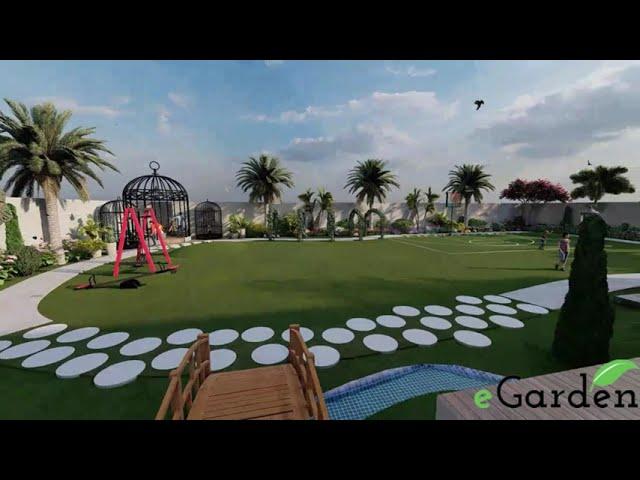 Landscape Design Animation of 2 Kanal House