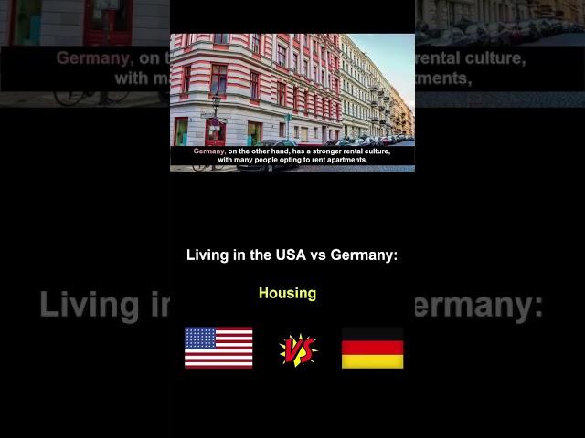 Living in the USA vs Germany #housing