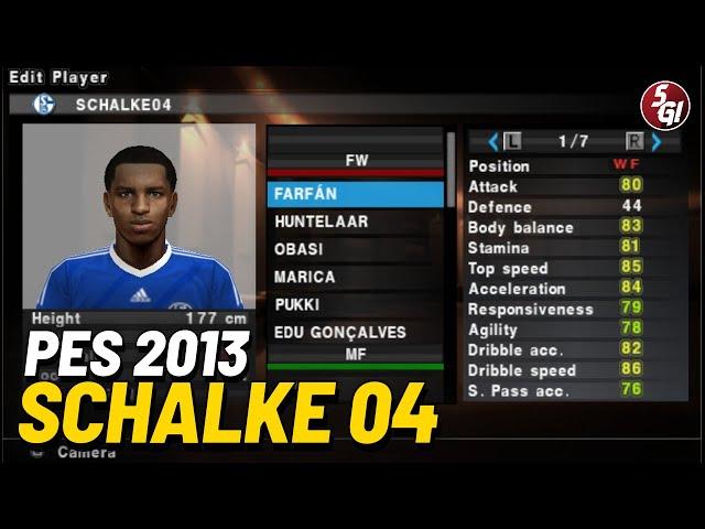 PES 2013 SCHALKE 04 All Team Players (Other leagues A) Pro Evolution Soccer PS2 ️