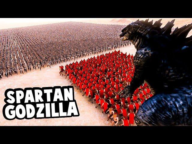 Can Godzilla help 300 Spartans defeat 10000 Persians in Ultimate Epic Battle Simulator?