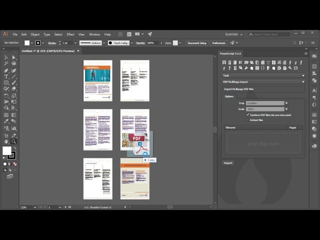 Multi-page PDF Import PowerScript for Adobe Illustrator