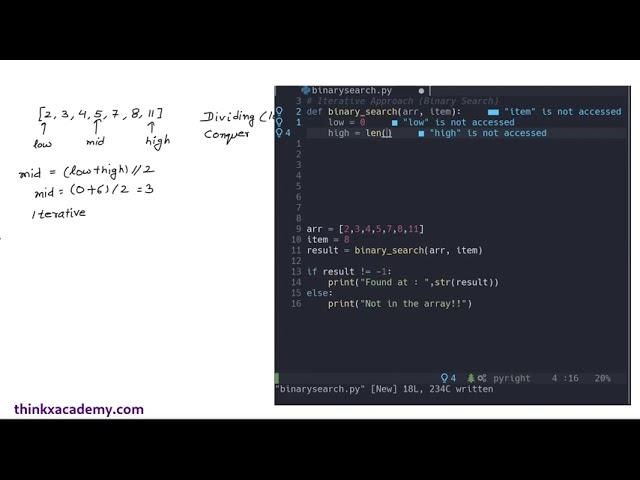 [1.2] Binary Search in Python (Iterative) | Algorithms in Python