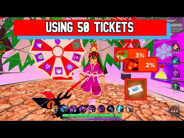 Using 50 Prize Wheel Tickets - World Zero | Roblox