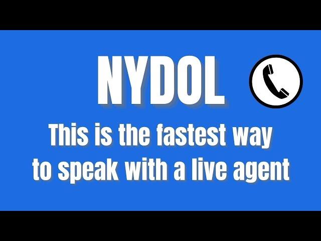 New York NYDOL | This is the FASTEST way to speak with a live NYDOL unemployment agent