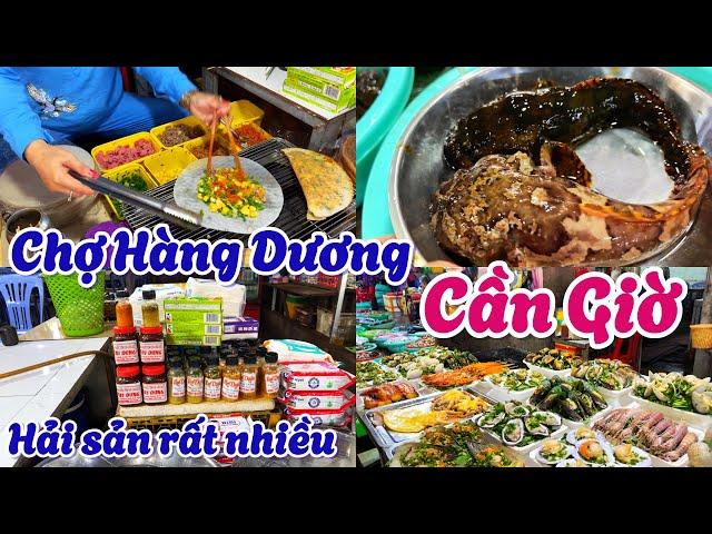 Chợ hải sản hàng dương cần giờ nhiều món đặc sản biển cần giờ