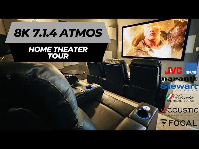 8K 7.1.4 Dolby Atmos Home Theater FULL Tour!