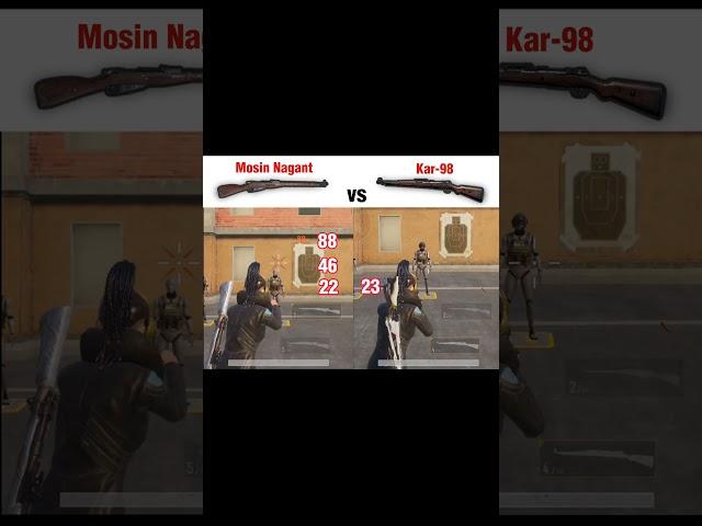 Mosin Nagant vs Kar-98 damage #pubg #pubgtipsandtricks