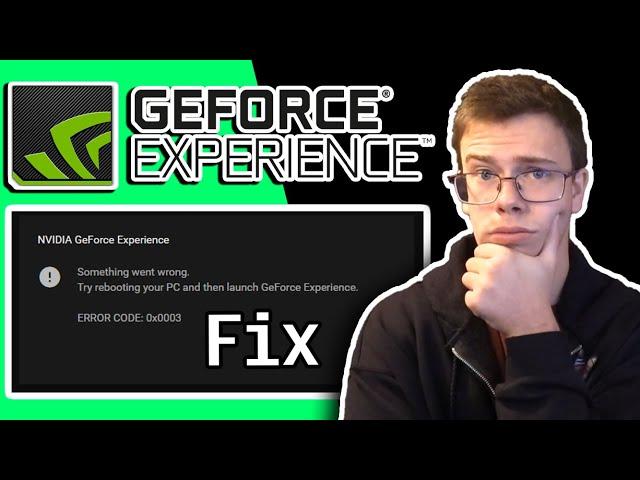 How To Fix Error Code 0x0003 Nvidia GeForce Experience! Working Fix 2021