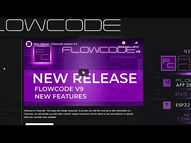 Flowcode 9 загрузка прошивки в ESP32