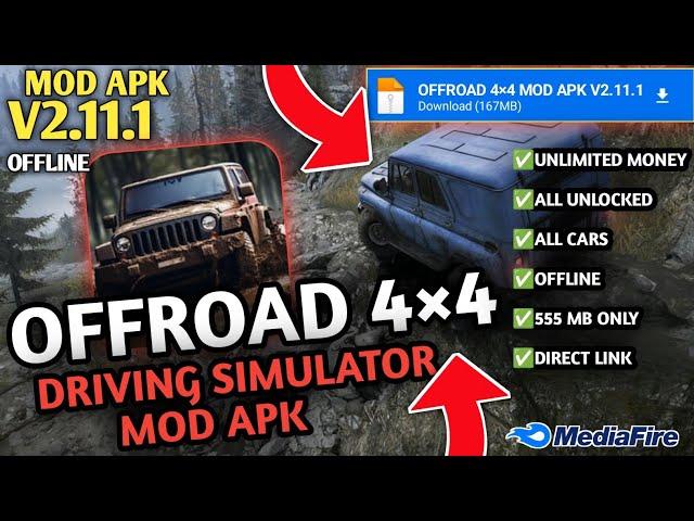 Off Road 4×4 Driving Simulator Mod Apk Latest V2.11.1 For Android 2024 | Unlimited Money, All Unlock