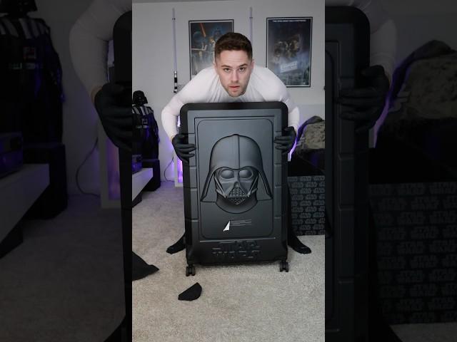 A full VADER SUIT in a CASE! #unboxing #darthvader #starwars #cosplay #costume #shorts