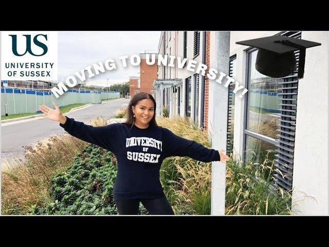 MOVING TO UNIVERSITY OF SUSSEX VLOG AND DECORATING MY ROOM WITH DESENIO 2019 | Cynthia Royer