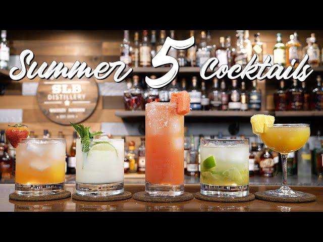 My 5 FAVORITE Summer Cocktails - Easy AND Simple