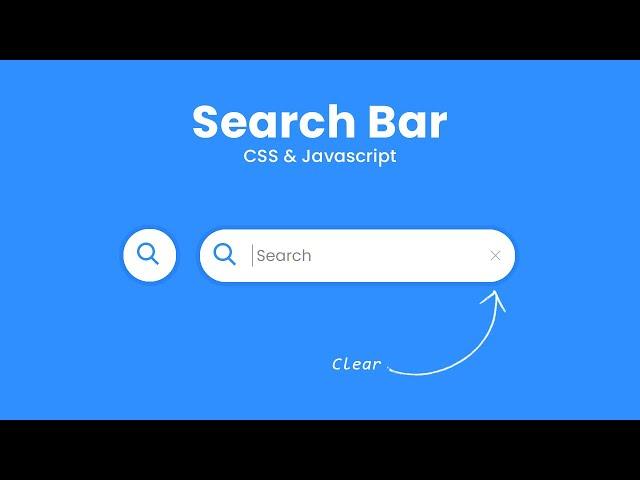 Search Bar Using Html CSS & javascript | CSS Expandable Search Box