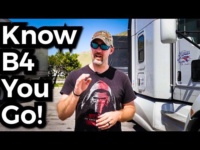 ADVICE for your FIRST YEAR as a NEW TRUCK DRIVER