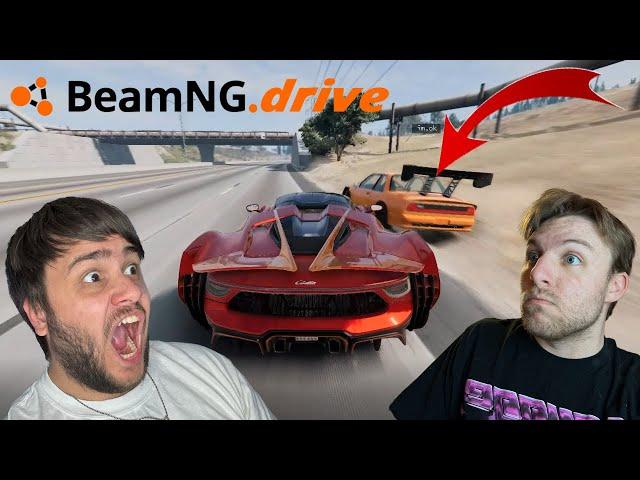 BeamNG Funny Moments - We Can't Drive for More Than 2 Seconds Without Crashing!