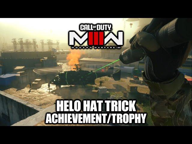 COD Modern Warfare 3 - Helo Hat Trick Achievement/Trophy - Destroy helicopters in 'Reactor'