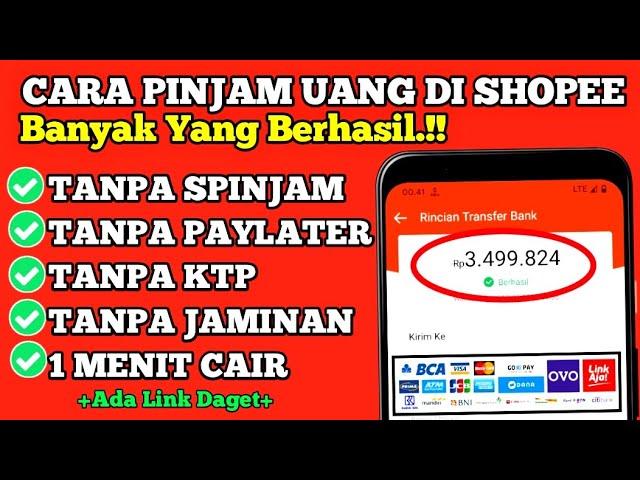 Tanpa Spaylater Kini Bisa Pinjam Uang di Shopee Tanpa Spinjam Cepat Cari| Cara Pinjam Uang di Shopee