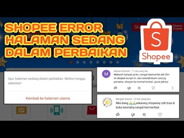 Aplikasi Shopee Error? Jangan Panik! Begini cara mengatasi shopee halaman sedang dalam perbaikan