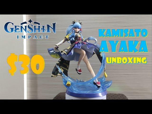 Unboxing Kamisato Ayaka Skill Version Action Figure 1/7 scale Genshin Impact!