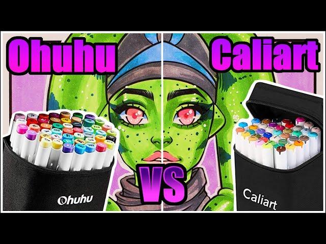 Ohuhu Brush Markers Vs Caliart Brush Markers | Ohuhu Vs Caliart | Marker Review