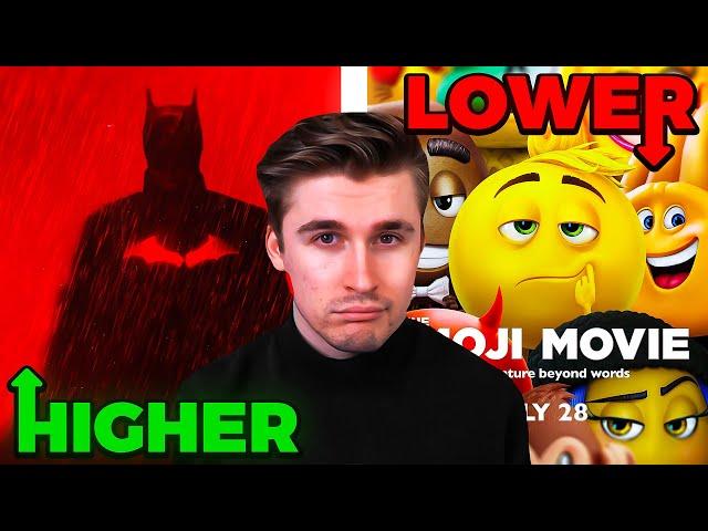 HIGHER OR LOWER but it's movie ratings