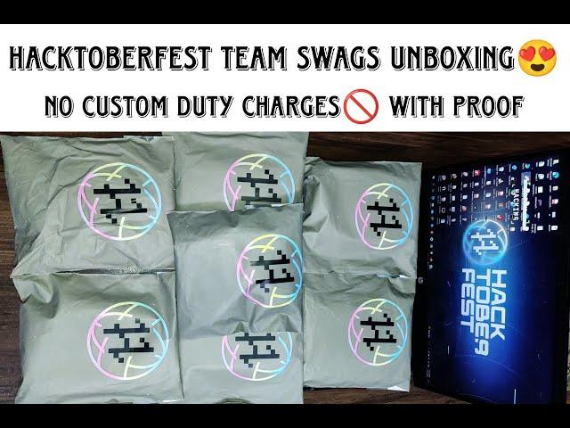 Hacktober fest 2022 Swags unboxing | No Custom Charge With Proof #hacktoberfest #hacktoberfest2022