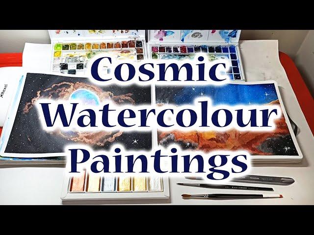 Painting Cosmic Watercolour Galaxies! NASA James Webb Space Telescope Inspiration