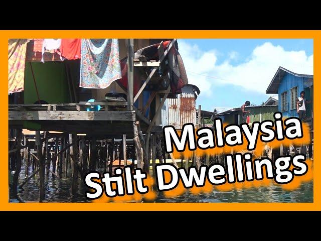 Malaysia - Sabah - Mengkabong, stilt dwellings offshore Kota Kinabalu