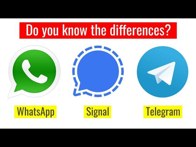 WhatsApp vs Telegram vs Signal | WhatsApp Alternative Apps, Signal App Features, Telegram Video Call