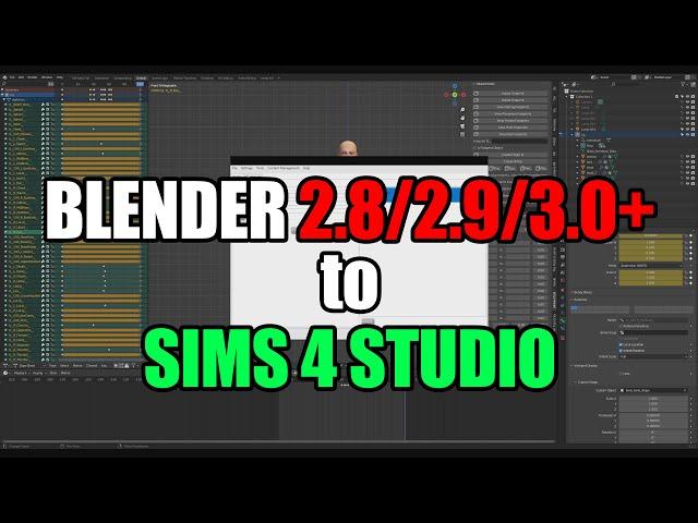 How to use Blender 2.8/2.9/3.0+ with Sims 4 Studio - Sims 4 Animation Tutorial