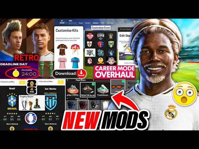 I Downloaded EVERY *NEW* FC25 MOD and it FIXED Career Mode!