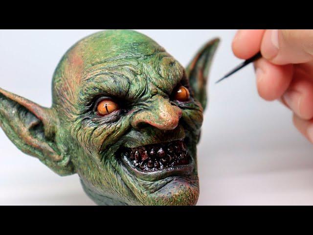 Painting a GOBLIN! How to Paint Sculptures Like a Pro