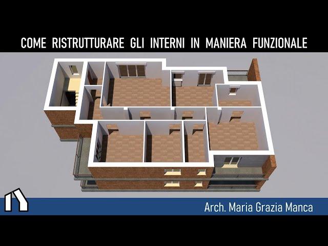 Come PROGETTARE la ristrutturazione degli INTERNI di una CASA in maniera FUNZIONALE