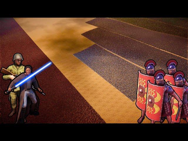 20 MILLION ROMAN SOLDIERS vs 60,000 JEDI KNIGHTS + 150,000 AMERICAN SOLDIER SHOTGUN | UEBS 2