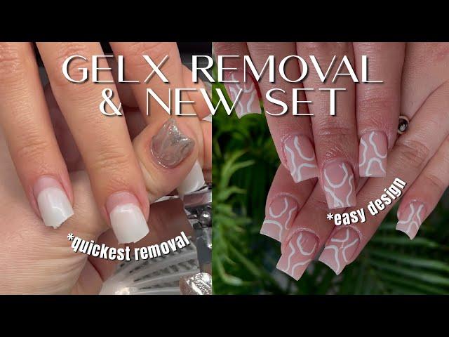 HOW TO DO GELX REMOVAL THE QUICKEST WAY | GELX FULL SET- Step by step GelX Nails