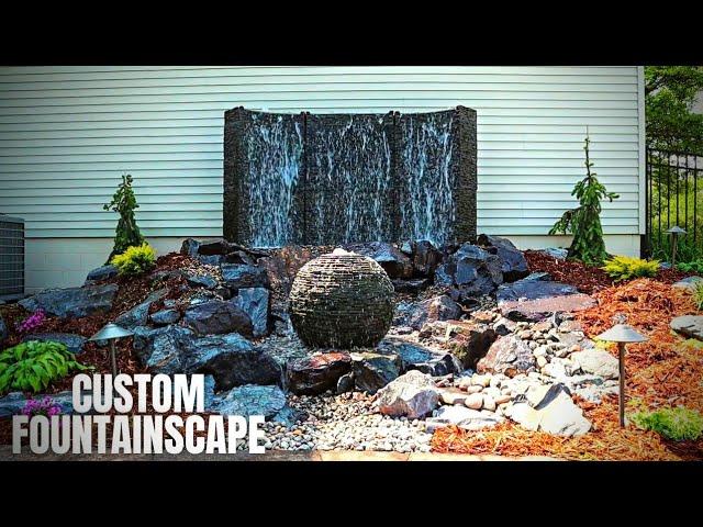 Unique @aquascapeinc Stacked Slate Fountainscape We Create!