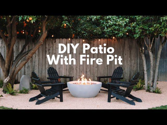 How to Build a DIY Patio and Fire Pit Seating Area