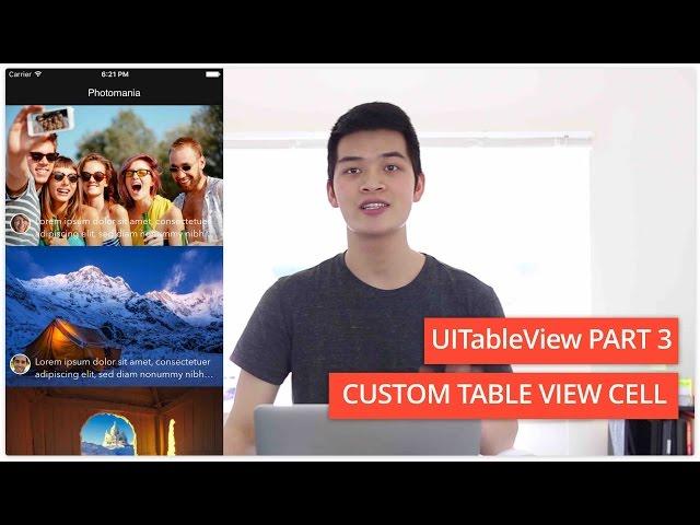 Part 10: UITableView and UITableViewController Swift Tutorial with Xcode | Episode 52