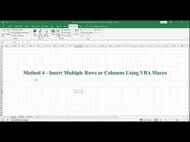 How to Quickly Insert Multiple Rows or Columns in Excel