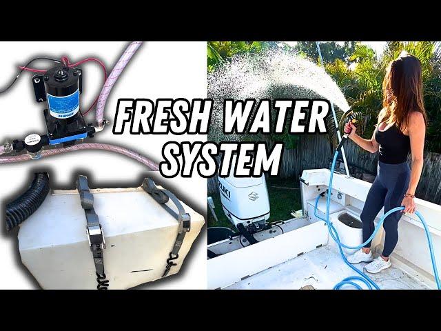 Fresh Water Tank And Pump Installation On A Boat!