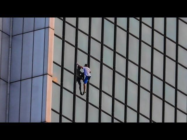 BNT 285 Climbing the Marriott Hotel in Warsaw