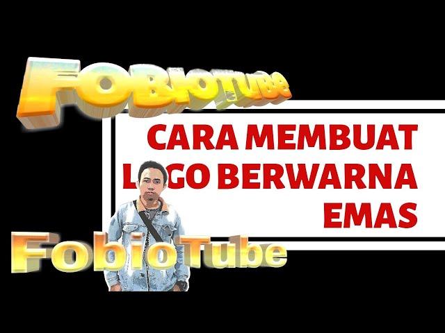 GAMPANG BANGET | Cara Membuat Logo Berwarna Emas, Tutorial PicsArt, Pixellab,