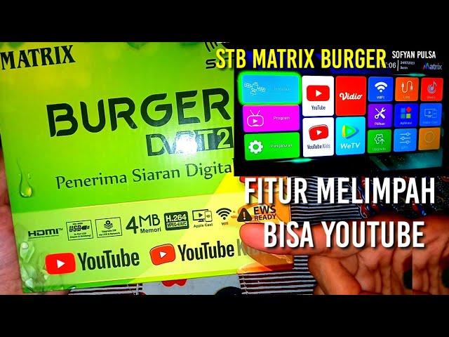 SET TOP BOX MATRIX BURGER HIJAU + Cara pasang dongle wifi