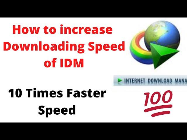 How to increase IDM downloading speed | Increase IDM speed | Boost up IDM speed | IDM speed problem