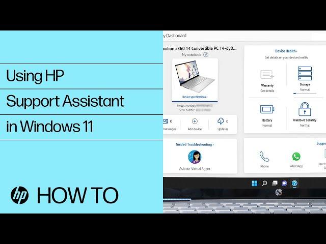 Using HP Support Assistant in Windows 11 | HP Computer Service | HP Support