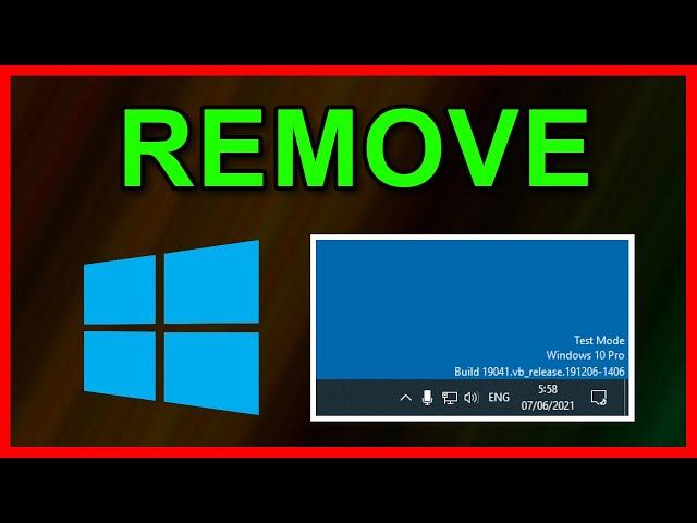 How to Disable / remove Test Mode Watermark in Windows 10 Pro (2021)