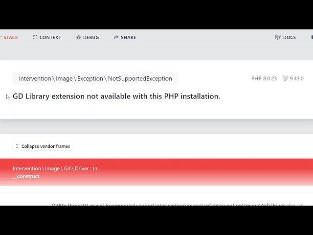 How to fix GD library extension not available with this php installation