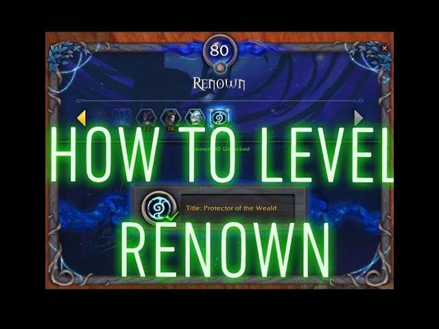 How to get renown 80